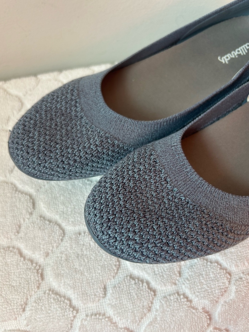 allbirds Women's Tree Breezer Grey-Blue Flats Size 9 eucalyptus knit Slip-on - Picture 9 of 10